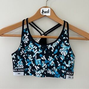 Under Armour Sports Bra Strappy Athletic Running Sports Dance youth sz L preworn